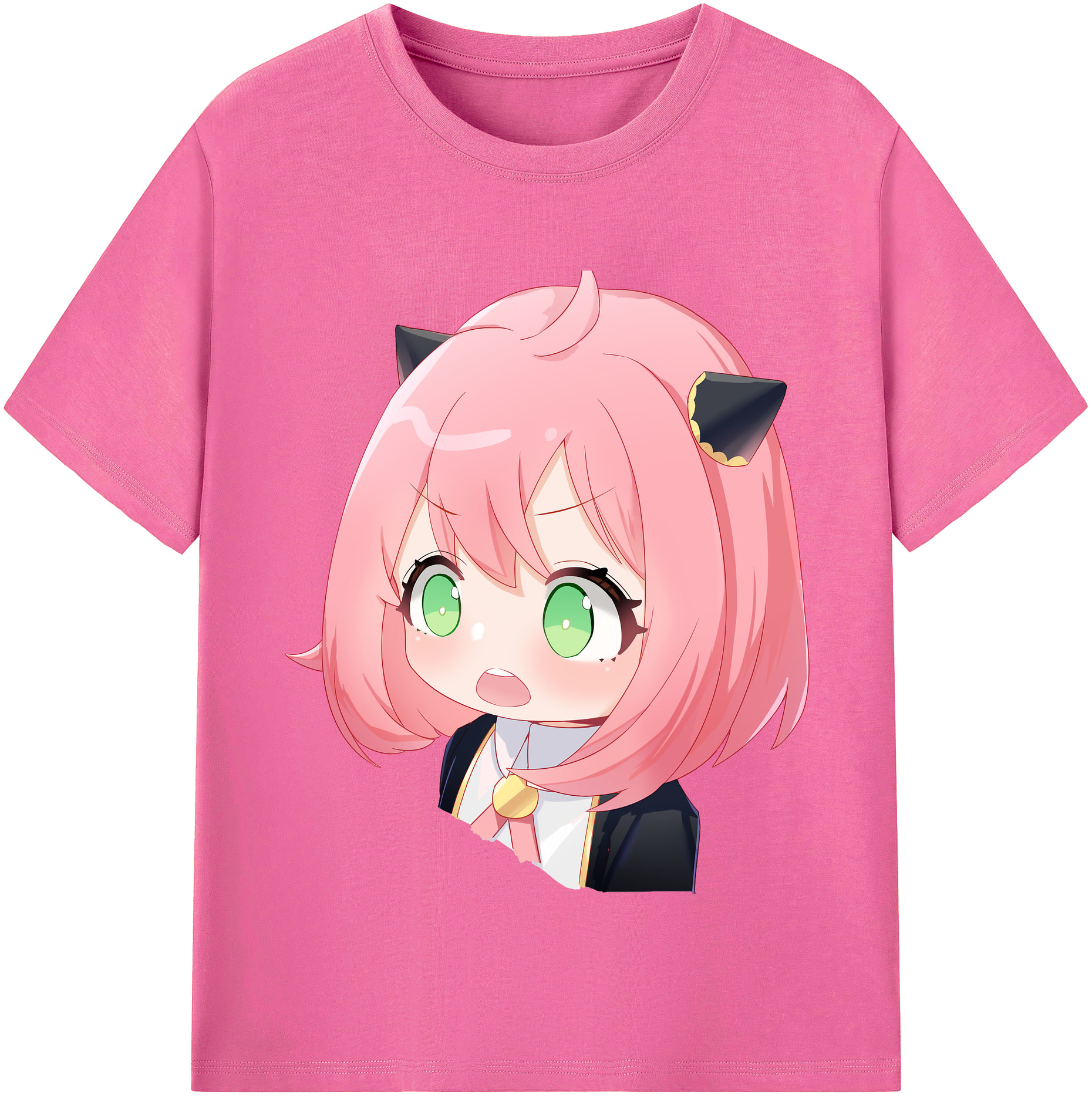 （画像用） SPY×FAMILY间谍家家酒 レディースカジュアルプリントTシャツ（綿100％）